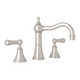 Rohl - Georgian EraE Widespread Lavatory Faucet With Column Spout - Satin Nickel
