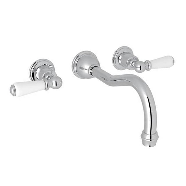 Rohl - EdwardianE Wall Mount Tub Filler Trim With Column Spout - Polished Chrome
