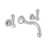 Rohl - Georgian EraE Wall Mount Lavatory Faucet Trim - Polished Chrome