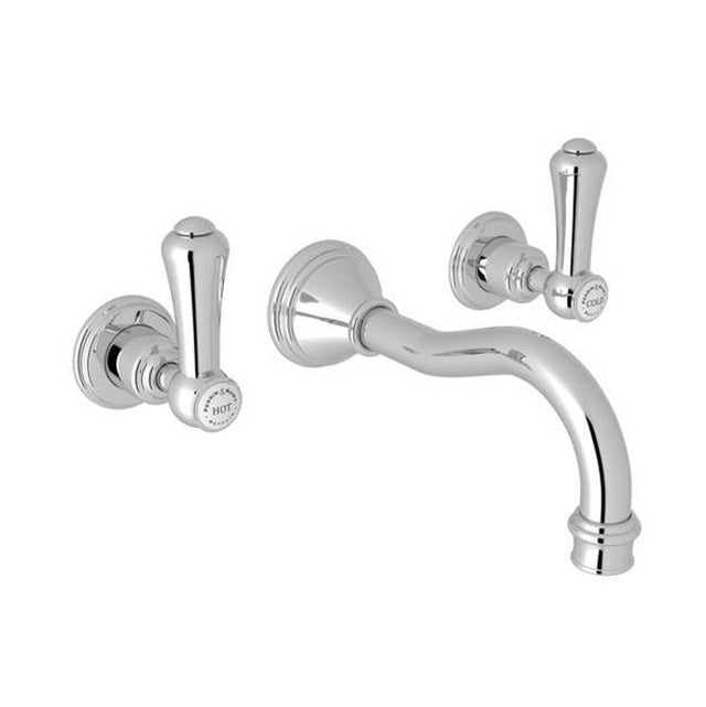 Rohl - Georgian EraE Wall Mount Lavatory Faucet Trim - Polished Chrome