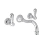 Rohl - Georgian EraE Wall Mount Lavatory Faucet Trim - Polished Chrome
