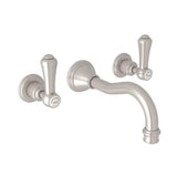 Rohl - Georgian EraE Wall Mount Lavatory Faucet Trim - Satin Nickel