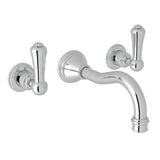 Rohl - Georgian EraE Wall Mount Lavatory Faucet Trim - Polished Chrome