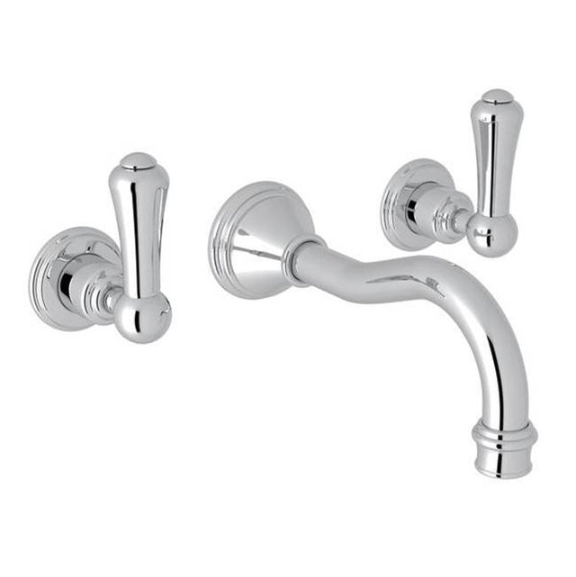 Rohl - Georgian EraE Wall Mount Lavatory Faucet Trim - Polished Chrome