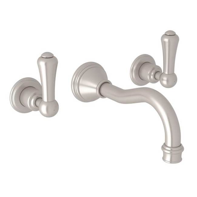Rohl - Georgian EraE Wall Mount Lavatory Faucet Trim - Satin Nickel