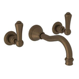 Rohl - Georgian EraE Wall Mount Lavatory Faucet Trim - English Bronze
