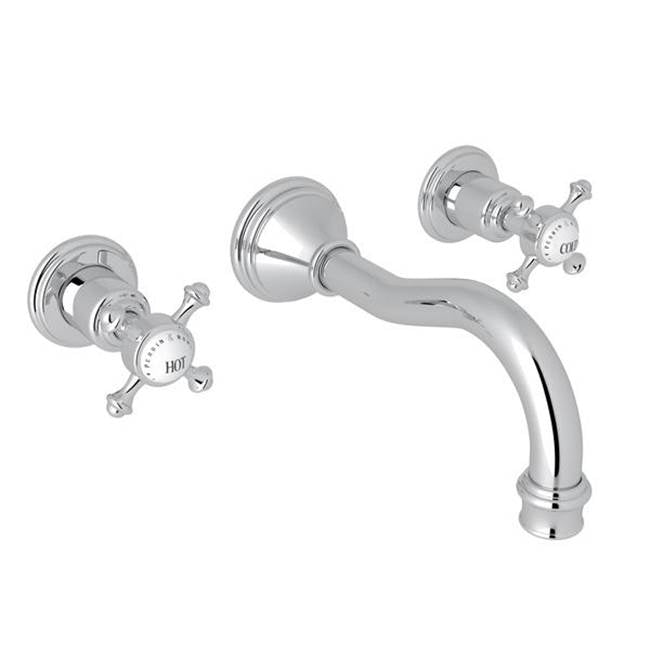 Rohl - Georgian EraE Wall Mount Lavatory Faucet Trim - Polished Chrome