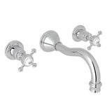 Rohl - Georgian EraE Wall Mount Lavatory Faucet Trim - Polished Chrome