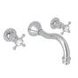 Rohl - Georgian EraE Wall Mount Lavatory Faucet Trim - Polished Chrome