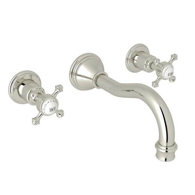 Rohl - Georgian EraE Wall Mount Lavatory Faucet Trim - Polished Nickel