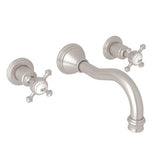 Rohl - Georgian EraE Wall Mount Lavatory Faucet Trim - Satin Nickel