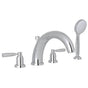 Rohl - HolbornE 4-Hole Deck Mount Tub Filler With U-Spout - Polished Chrome