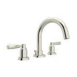 Rohl - HolbornE Widespread Lavatory Faucet With C-Spout - Polished Nickel