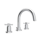 Rohl - HolbornE Widespread Lavatory Faucet With C-Spout - Polished Chrome