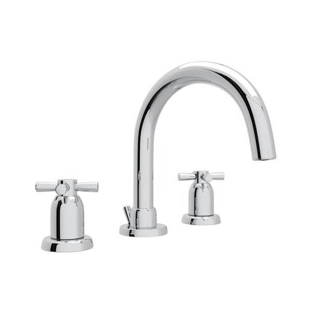 Rohl - HolbornE Widespread Lavatory Faucet With C-Spout - Polished Chrome