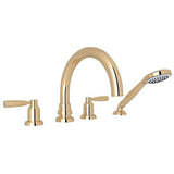 Rohl - HolbornE 4-Hole Deck Mount Tub Filler With C-Spout - English Gold