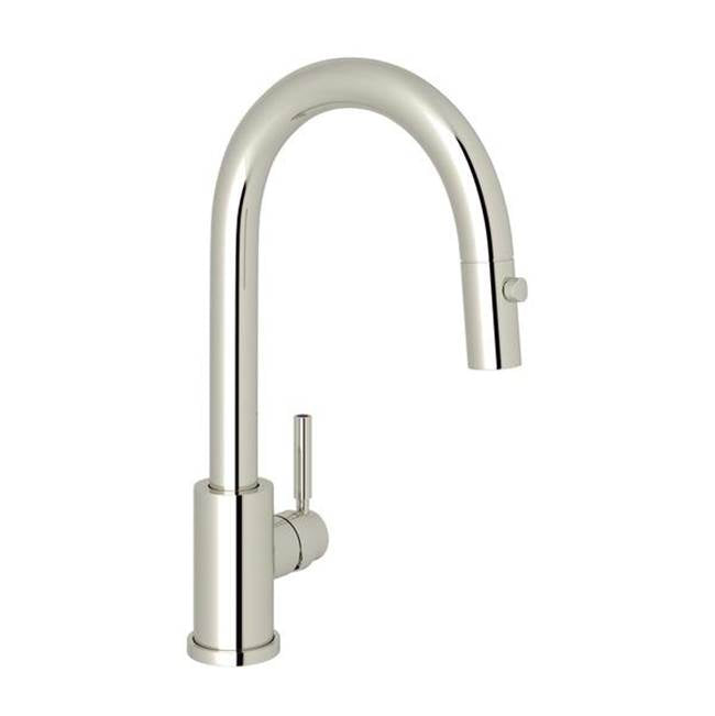 Rohl - HolbornE Pull-Down Bar/Food Prep Kitchen Faucet - Polished Nickel