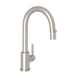 Rohl - HolbornE Pull-Down Bar/Food Prep Kitchen Faucet - Satin Nickel