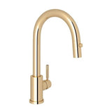 Rohl - HolbornE Pull-Down Bar/Food Prep Kitchen Faucet - English Gold