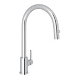 Rohl - HolbornE Pull-Down Kitchen Faucet With C-Spout - Polished Chrome