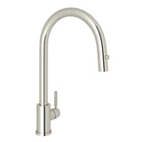 Rohl - HolbornE Pull-Down Kitchen Faucet With C-Spout - Polished Nickel