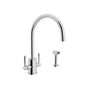 Rohl - HolbornE Two Handle Kitchen Faucet With Side Spray - Polished Chrome
