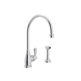 Rohl - Georgian EraE Kitchen Faucet With Side Spray - Polished Chrome