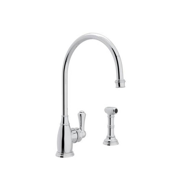 Rohl - Georgian EraE Kitchen Faucet With Side Spray - Polished Chrome
