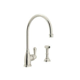 Rohl - Georgian EraE Kitchen Faucet With Side Spray - Polished Nickel