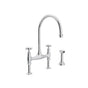 Rohl - Georgian EraE Bridge Kitchen Faucet With Side Spray - Polished Chrome
