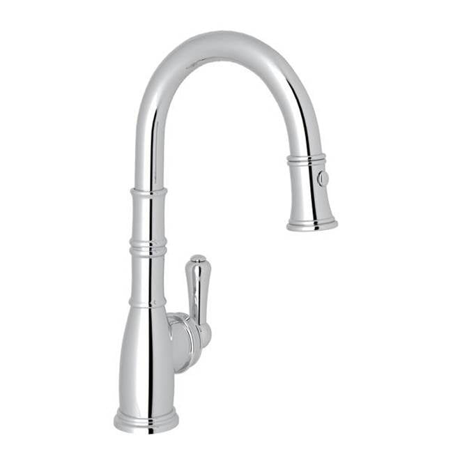 Rohl - Georgian EraE Pull-Down Bar/Food Prep Kitchen Faucet - Polished Chrome