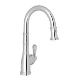 Rohl - Georgian EraE Pull-Down Bar/Food Prep Kitchen Faucet - Polished Chrome
