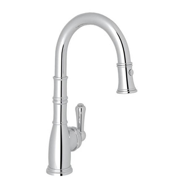 Rohl - Georgian EraE Pull-Down Bar/Food Prep Kitchen Faucet - Polished Chrome