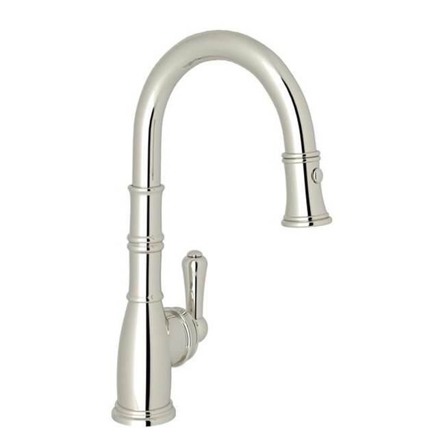 Rohl - Georgian EraE Pull-Down Bar/Food Prep Kitchen Faucet - Polished Nickel
