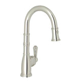 Rohl - Georgian EraE Pull-Down Bar/Food Prep Kitchen Faucet - Polished Nickel