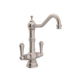 Rohl - EdwardianE Two Handle Bar/Food Prep Kitchen Faucet - Satin Nickel