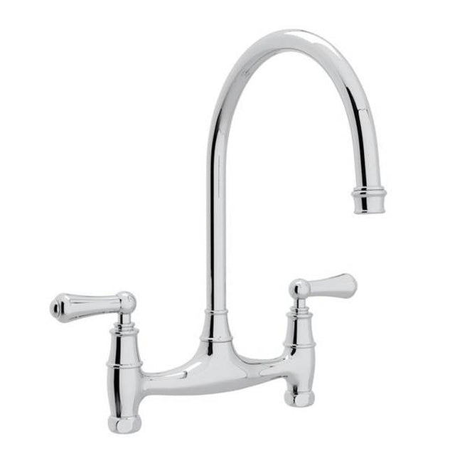 Rohl - Georgian EraE Bridge Kitchen Faucet Without Unions - Polished Chrome
