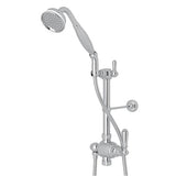 Rohl - Riser Diverter, Handshower, Handshower Holder, Hose and 8'' Thermostatic Outlet - Polished Chrome