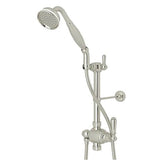 Rohl - Riser Diverter, Handshower, Handshower Holder, Hose and 8'' Thermostatic Outlet - Polished Nickel