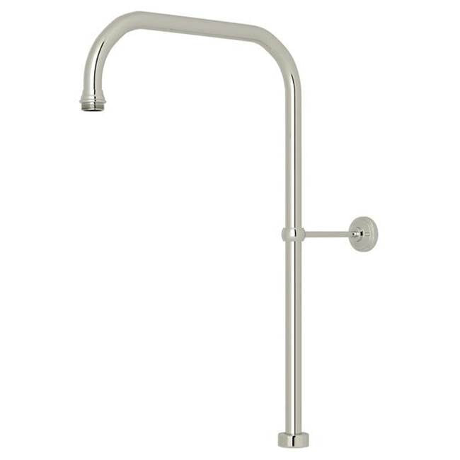 Rohl - 40'' X 15'' Rigid Riser Shower Outlet - Polished Nickel