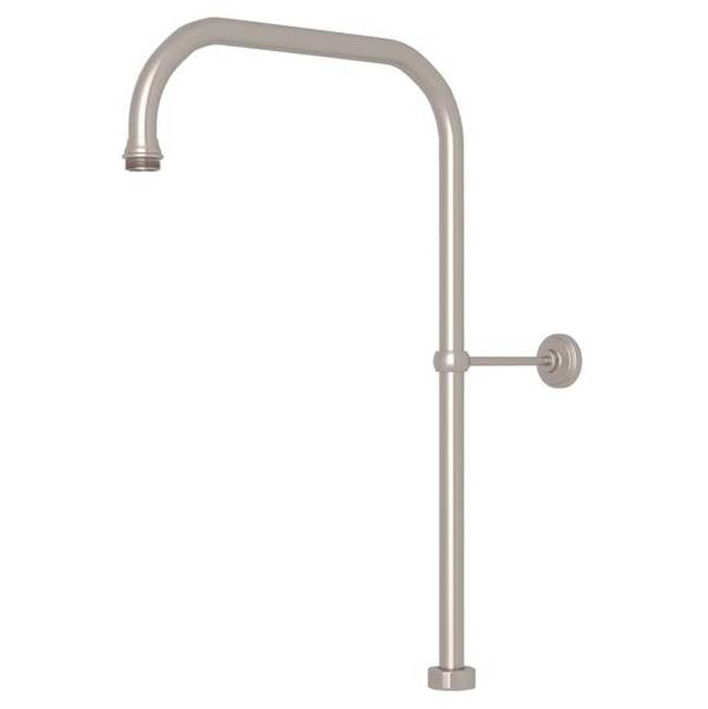 Rohl - 40'' X 15'' Rigid Riser Shower Outlet - Satin Nickel