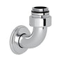 Rohl - Exposed Thermostatic Valve Bottom Return Elbow - Polished Chrome