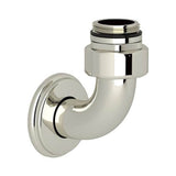 Rohl - Exposed Thermostatic Valve Bottom Return Elbow - Polished Nickel