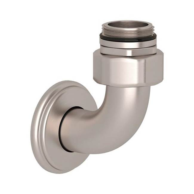 Rohl - Exposed Thermostatic Valve Bottom Return Elbow - Satin Nickel