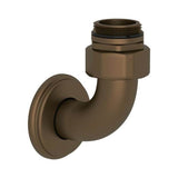Rohl - Exposed Thermostatic Valve Bottom Return Elbow - English Bronze