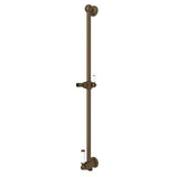 Rohl - 25'' Slide Bar With Integrated Volume Control And Outlet - English Bronze