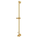 Rohl - 25'' Slide Bar With Integrated Volume Control And Outlet - English Gold