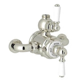 Rohl - EdwardianE 3/4'' Exposed Therm Valve With Volume And Temperature Control - Polished Nickel