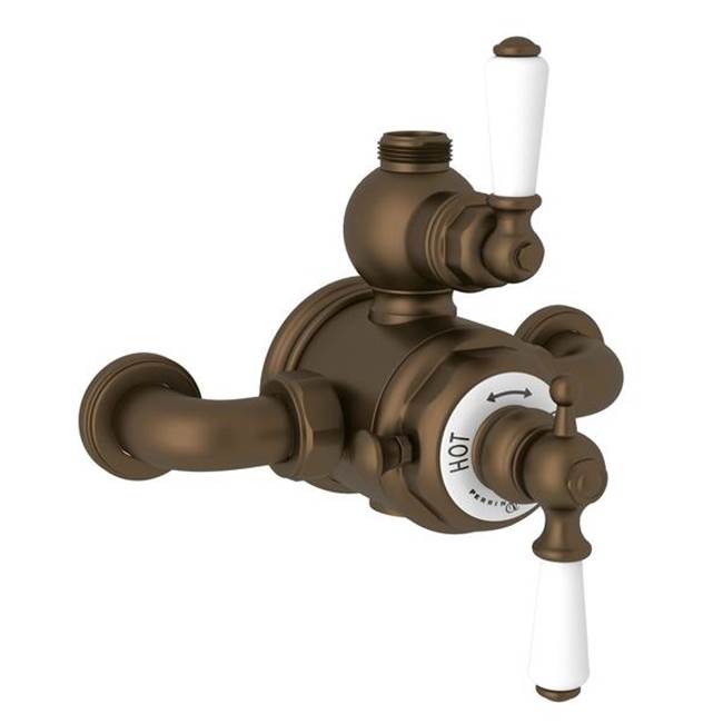 Rohl - EdwardianE 3/4'' Exposed Therm Valve With Volume And Temperature Control - English Bronze