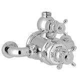 Rohl - EdwardianE 3/4'' Exposed Therm Valve With Volume And Temperature Control - Polished Chrome